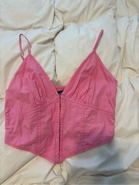 Urban Outfitters Pink Smocked Cami Top